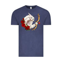 Vintage Denim cupid cat Vintage Tee - OliviaCreatesArt