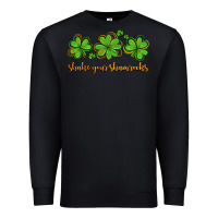 Black shake your shamrocks Premium Sweatshirt - AdoDesignShop