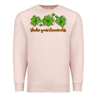 Pale Pink shake your shamrocks Premium Sweatshirt - AdoDesignShop
