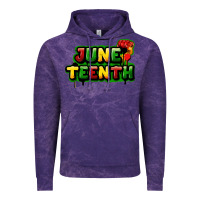 Cloud Purple Juneteenth Vintage Hoodie - FaDigitalArtStudio