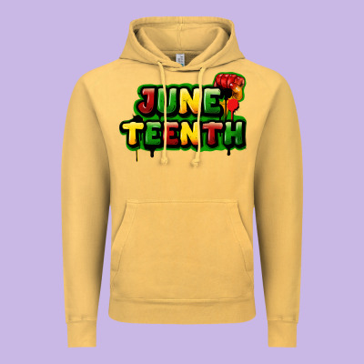 Juneteenth Vintage Hoodie Designed By Fadigitalartstudio