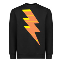 Black LIGHTNING BOLT Heavyweight Sweatshirt - baoMotion