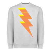 Heather Grey LIGHTNING BOLT Heavyweight Sweatshirt - baoMotion