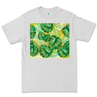 Dove Grey monstera leaf Premium Tee - TumblerDesignByShophia