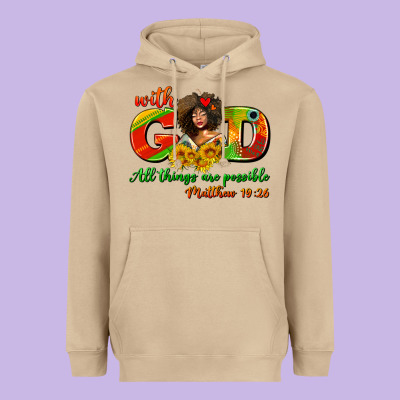With God All Things Are Possible Juneteenth Heavyweight Hoodie Designed By Adodesignshop