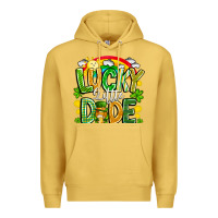 Antique Gold Lucky Little Dude Premium Hoodie - CowhideDigitalArt