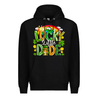 Black Lucky Little Dude Premium Hoodie - CowhideDigitalArt