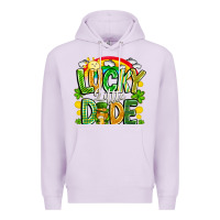 Lilac Lucky Little Dude Premium Hoodie - CowhideDigitalArt