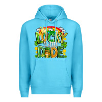 Ocean Blue Lucky Little Dude Premium Hoodie - CowhideDigitalArt