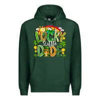 Sports Green Lucky Little Dude Premium Hoodie - CowhideDigitalArt
