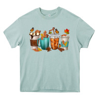 Arona Thankful Coffee Cups Heavy Core Tee - texasbilliewilder