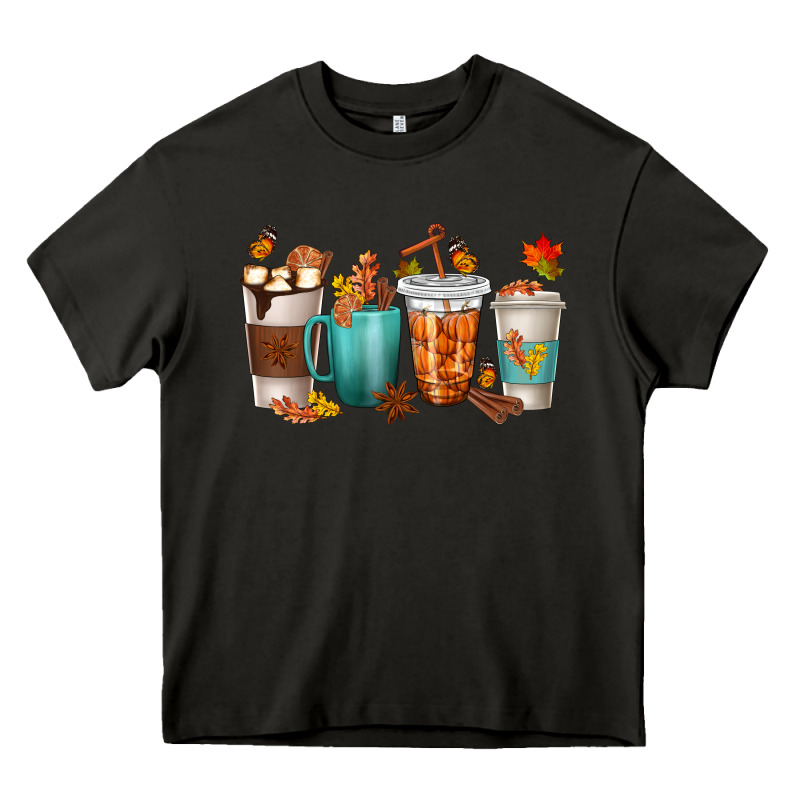 Thankful Coffee Cups Heavy Core Tee by texasbilliewilder | Teevron