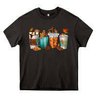 Asphalt Thankful Coffee Cups Heavy Core Tee - texasbilliewilder