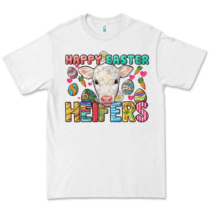 Happy Easter Heifers Easter Day Premium Tee by HowdyJamesFarm | Teevron