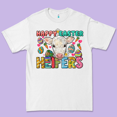Happy Easter Heifers Easter Day Premium Tee Designed By Howdyjamesfarm