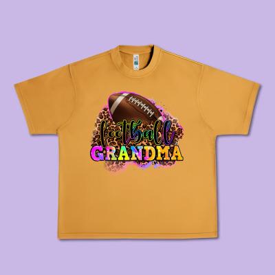 Football Grandma Urban Heavy Tee Designed By Oliviacreatesart