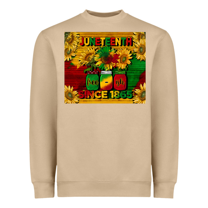 Juneteenth Since 1865 Tumbler Heavyweight Sweatshirt by BarkalooDesign | Teevron