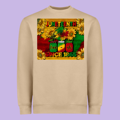 Juneteenth Since 1865 Tumbler Heavyweight Sweatshirt Designed By Barkaloodesign