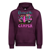 Mauve Wine queen of the camper Urban Hoodie - JahusDesignShop