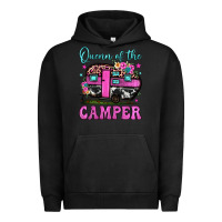 Pigment Black queen of the camper Urban Hoodie - JahusDesignShop