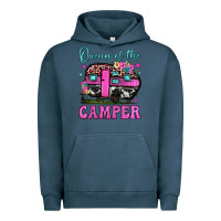 Pigment Midnight Navy queen of the camper Urban Hoodie - JahusDesignShop