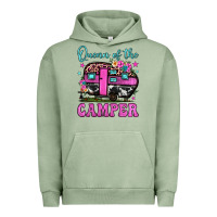 Pigment Oil Green queen of the camper Urban Hoodie - JahusDesignShop