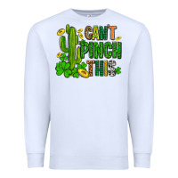 White cant pinch this with clovers Premium Sweatshirt - AdoDesignShop
