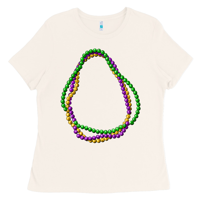 Mardi Gras Beads Ladies Tee by CowGirlArtShop | Teevron