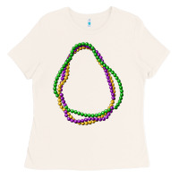Bone mardi gras beads Ladies Tee - CowGirlArtShop