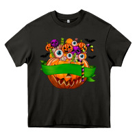 Asphalt Personalized Boy Halloween Candy Heavy Core Tee - texasbilliewilder