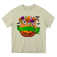 Mossy Personalized Boy Halloween Candy Heavy Core Tee - texasbilliewilder