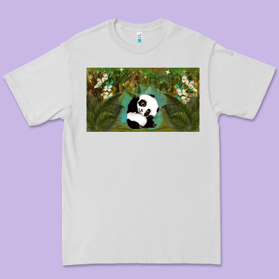 Cute Panda Premium Tee Designed By Tumblerdesignbyshophia