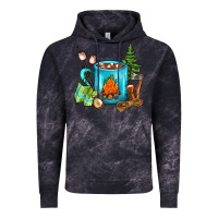 Cloud Black Camping Coffee Vintage Hoodie - FaDigitalArtStudio