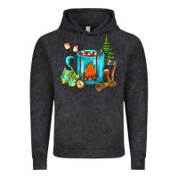 Vintage Black Camping Coffee Vintage Hoodie - FaDigitalArtStudio