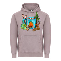Vintage Zinc Camping Coffee Vintage Hoodie - FaDigitalArtStudio