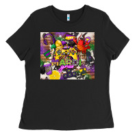 Black mardi gras gamer Ladies Tee - CowGirlArtShop