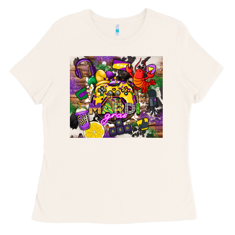 Mardi Gras Gamer Ladies Tee by CowGirlArtShop | Teevron