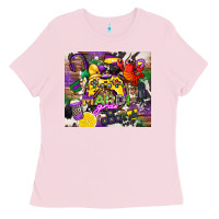 Bubblegum Pink mardi gras gamer Ladies Tee - CowGirlArtShop
