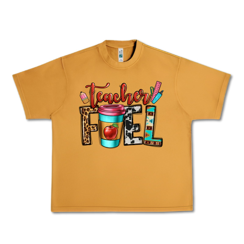 Teacher Fuel Urban Heavy Tee by OliviaCreatesArt | Teevron