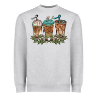 Heather Grey western coffees Heavyweight Sweatshirt - BarkalooDesign