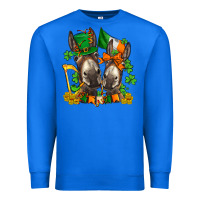 True Royal st patricks donkeys with  shamrocks Premium Sweatshirt - AdoDesignShop