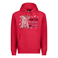 Cardinal Valentine's Day Don't Go Bacon My Heart Premium Hoodie - RanaPortraitStore