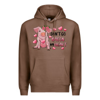 Chestnut Valentine's Day Don't Go Bacon My Heart Premium Hoodie - RanaPortraitStore