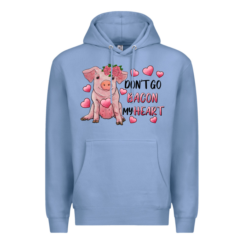Valentine's Day Don't Go Bacon My Heart Premium Hoodie by RanaPortraitStore | Teevron