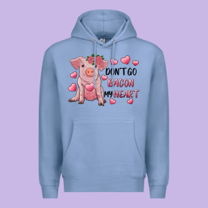 Valentine's Day Don't Go Bacon My Heart Premium Hoodie Designed By Ranaportraitstore