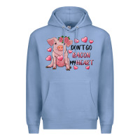 Colony Blue Valentine's Day Don't Go Bacon My Heart Premium Hoodie - RanaPortraitStore