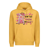 Mustard Valentine's Day Don't Go Bacon My Heart Premium Hoodie - RanaPortraitStore
