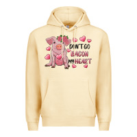 Pina Colada Valentine's Day Don't Go Bacon My Heart Premium Hoodie - RanaPortraitStore