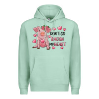 Seafoam Valentine's Day Don't Go Bacon My Heart Premium Hoodie - RanaPortraitStore