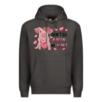 Smoke Valentine's Day Don't Go Bacon My Heart Premium Hoodie - RanaPortraitStore
